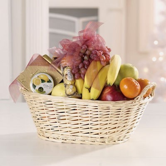 Fresh Fruit & Snack Gift Basket