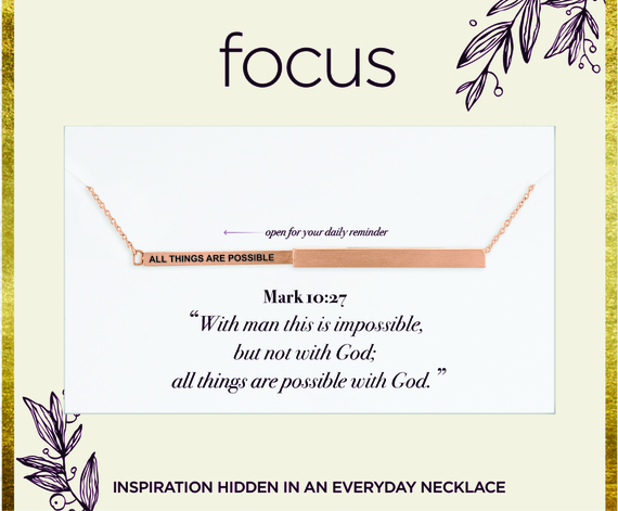 Focus Inspirational Necklace