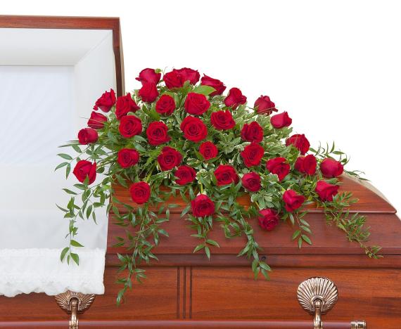 Simply Roses - 36 Rose Half Casket Spray