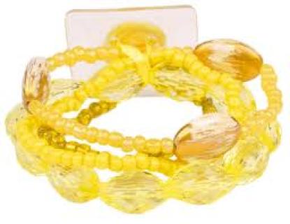 Potpourri Corsage Bracelet in Yellow